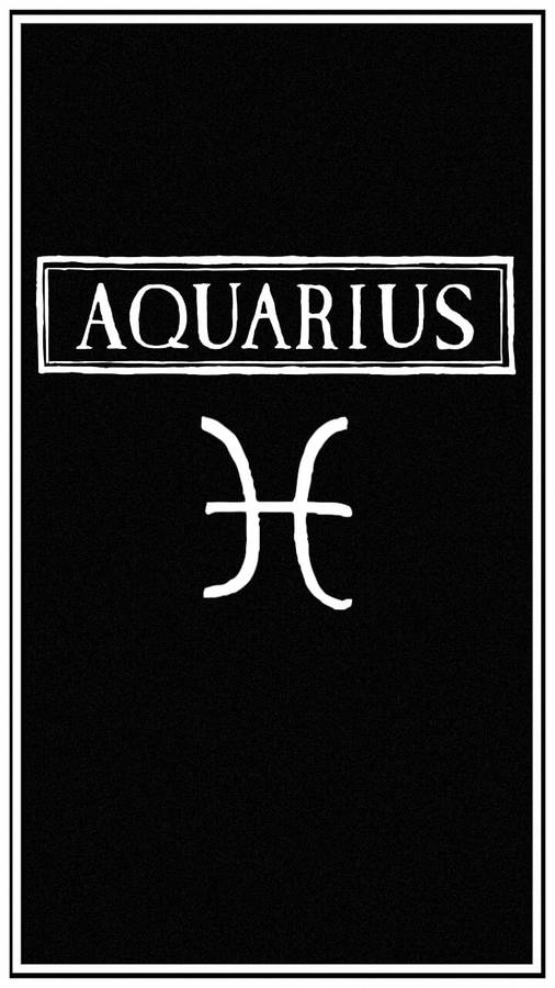 Cute Aquarius Symbol Wallpaper