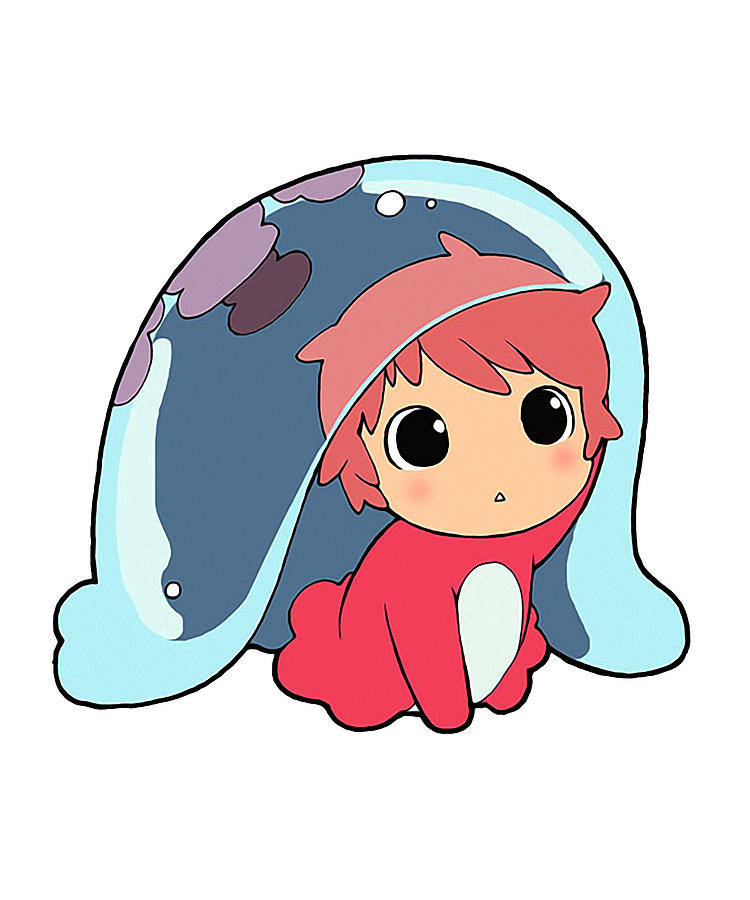 Cute Art Young Ponyo Wallpaper