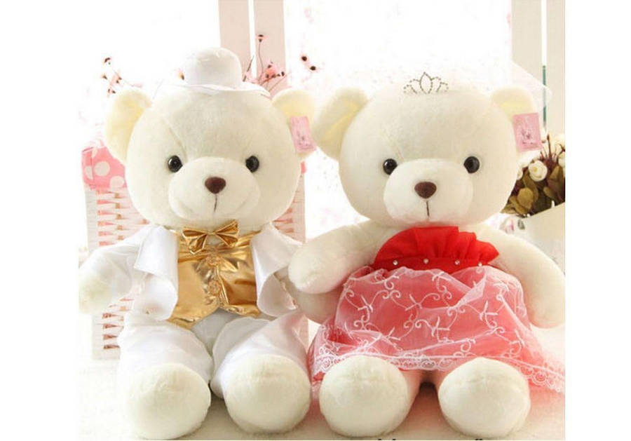 Cute Bear Wedding Wallpaper