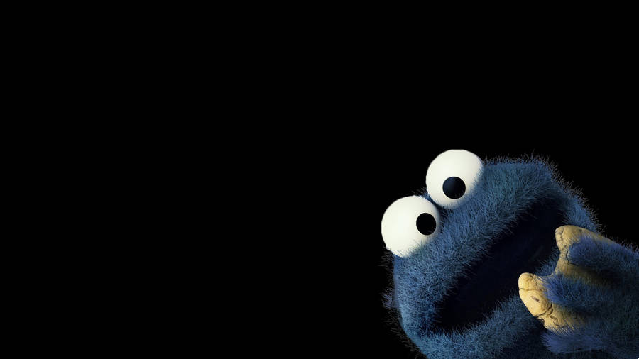 Cute Black Cookie Monster Wallpaper