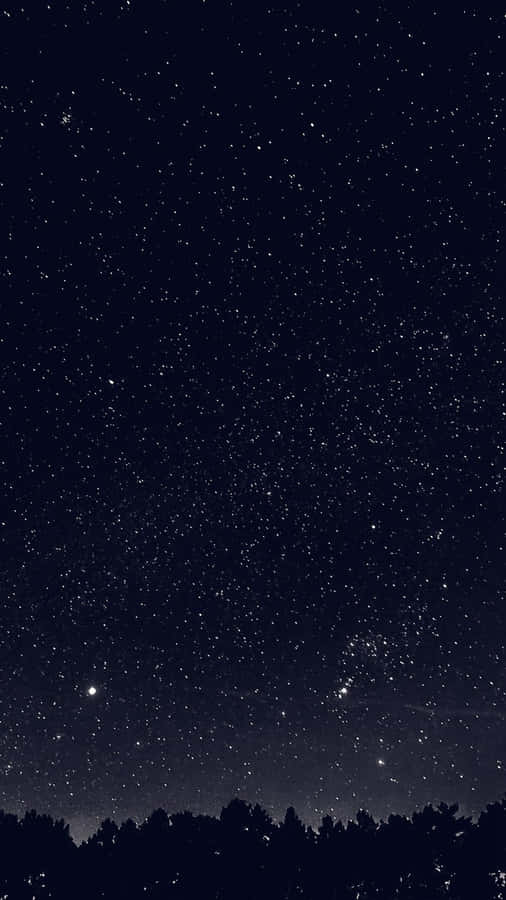 Cute Black Stars Iphone Wallpaper