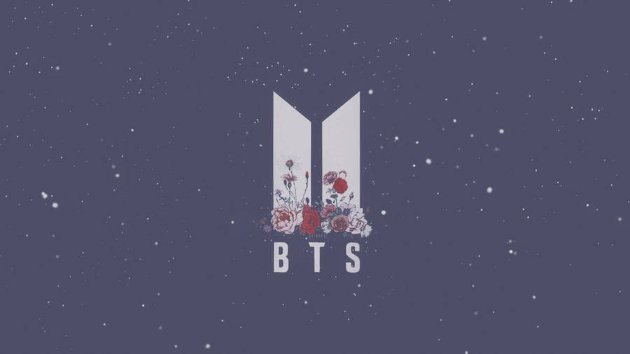 Cute Bts Drawing Logo Wallpaper