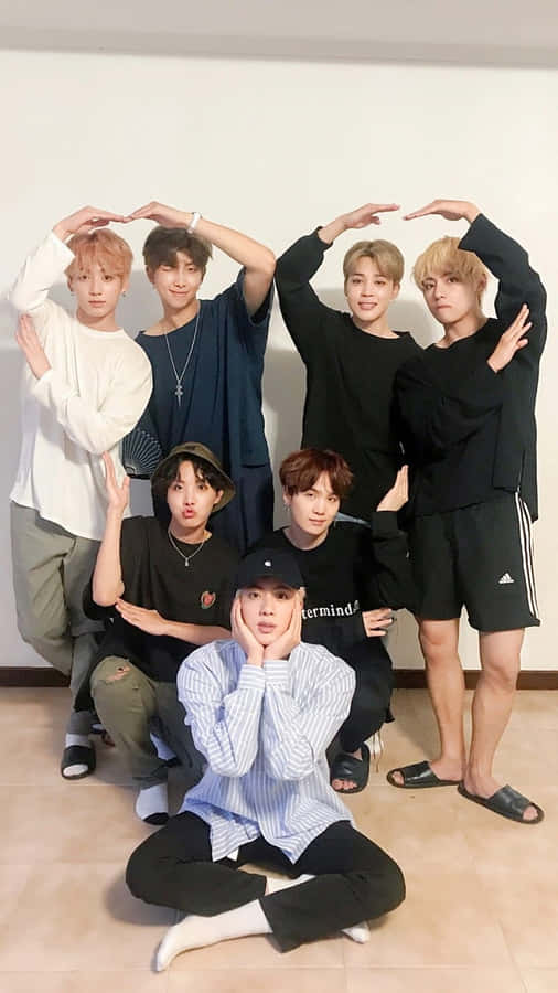 Cute Bts Photoshoot Wallpaper