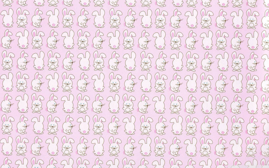 Cute Bunny In Different Perspectives Wallpaper