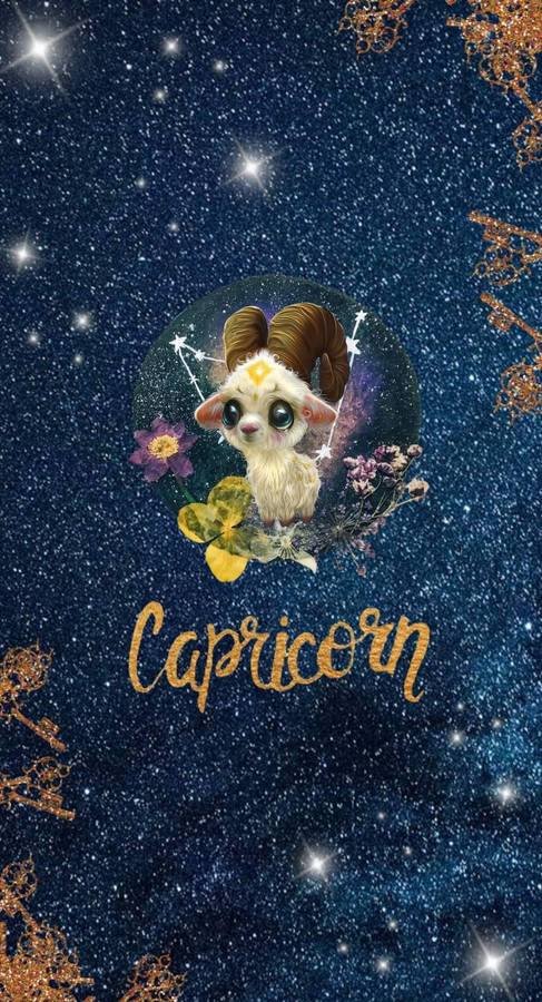 Cute Capricorn Goat Wallpaper