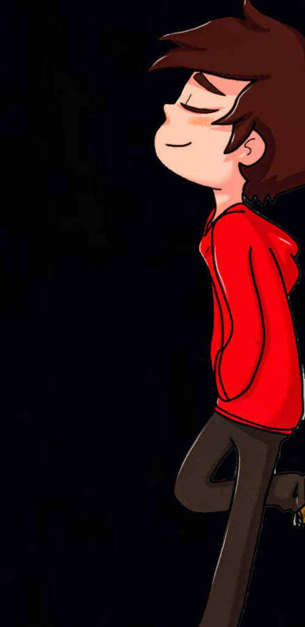 Cute Cartoon Boy 2k Amoled Wallpaper