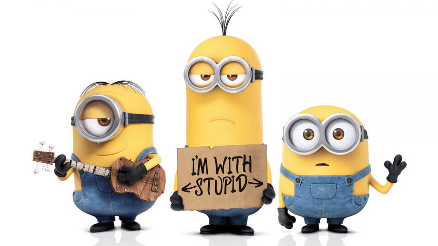 Cute Cartoon Characters From Minions Wallpaper