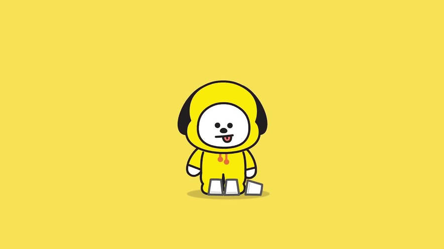 Cute Cartoon Chimmy Bt21 Wallpaper