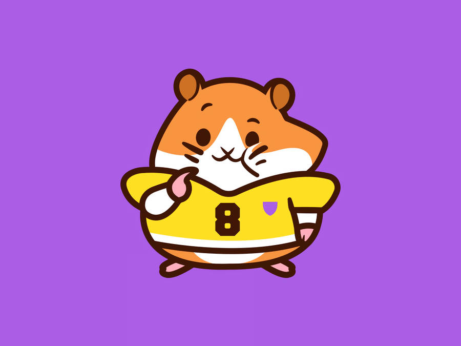 Cute Cartoon Hamster Wallpaper