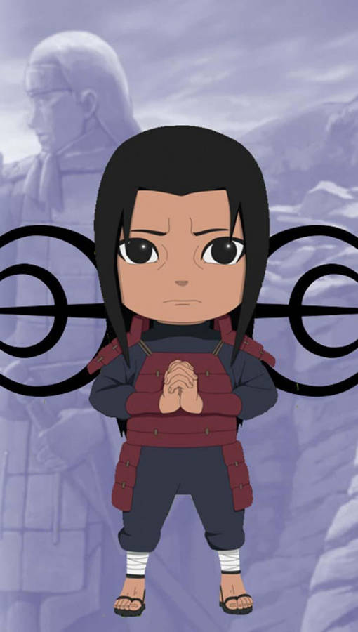 Cute Chibi Hashirama Phone Wallpaper