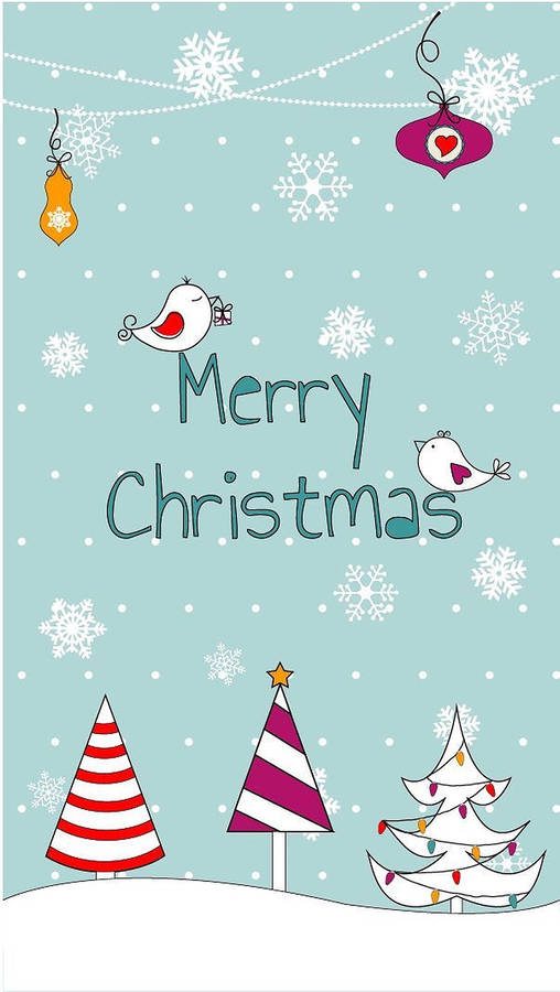 Cute Christmas Artwork Wallpaper