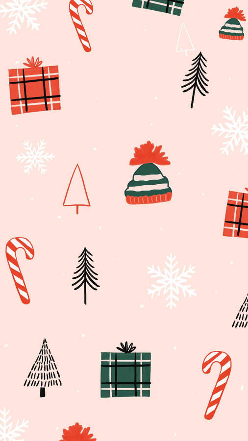 Cute Christmas Design Wallpaper