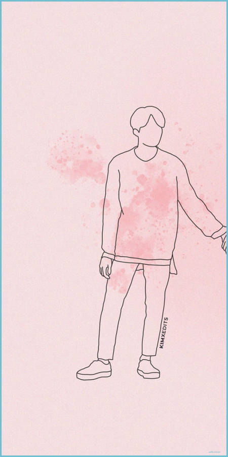 Cute Couple Matching Boy With Pink Sprays Wallpaper