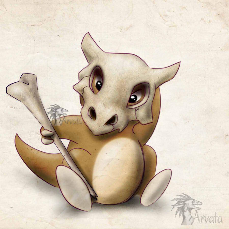 Cute Cubone Fanart Wallpaper