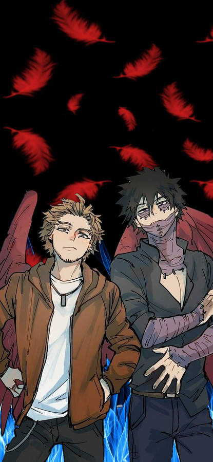 Cute Dabi And Hawks Fanart Wallpaper