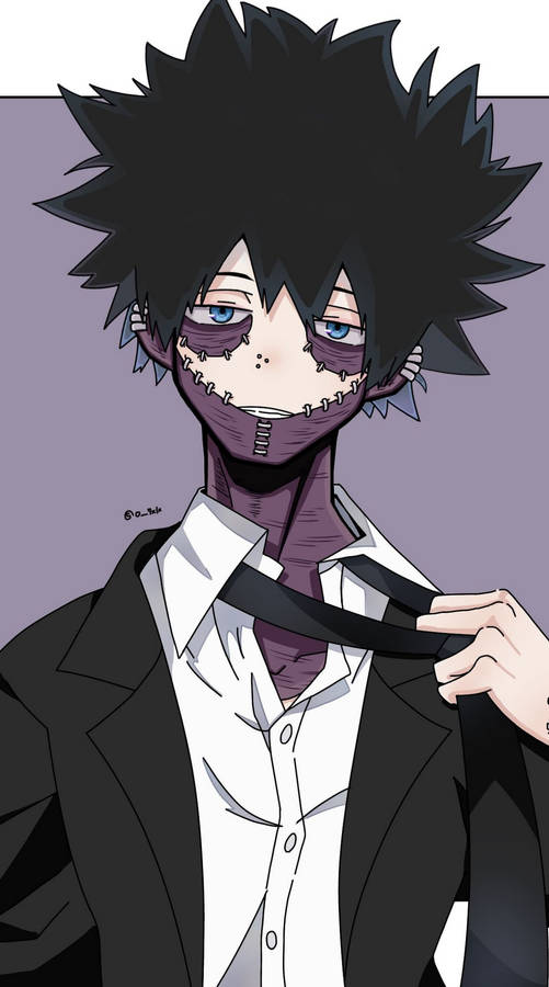 Cute Dabi Wearing Suit Wallpaper