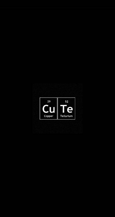 Cute Dark Girly Periodic Table Wallpaper