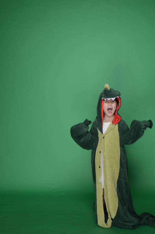 Cute Dinosaur Onesie Kid Wallpaper