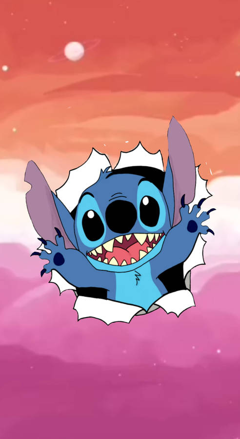 Cute Disney Stitch Big Smile Wallpaper