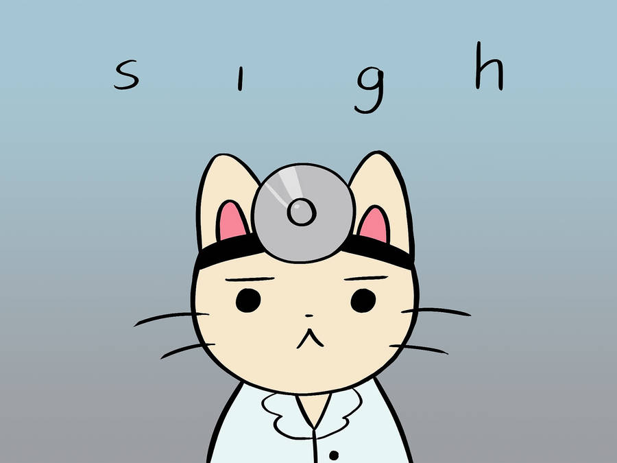 Cute Doctor Cat Wallpaper