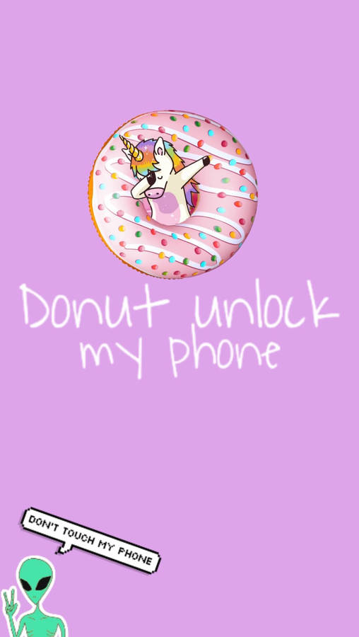 Cute Donut Screen Wallpaper