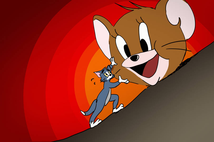 Cute Drawing Of Tom And Jerry Aesthetic Wallpaper