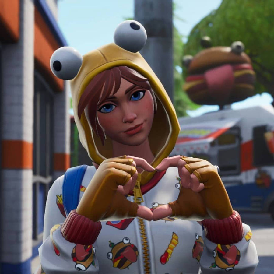 Cute Fortnite Pfp Onesie Default Outfit Wallpaper