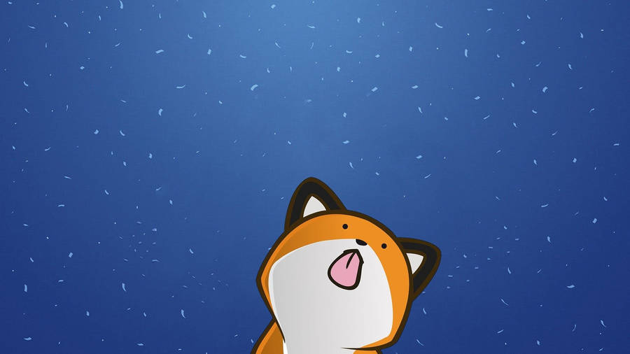 Cute Fox Digital Art Wallpaper