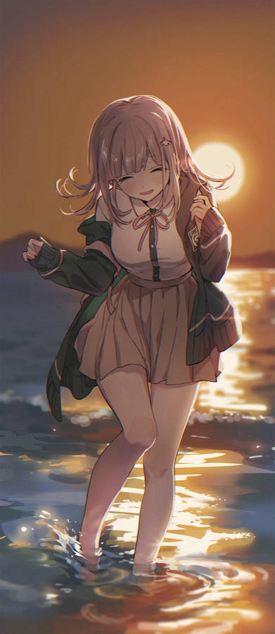 Cute Girl Chiaki Nanami Wallpaper