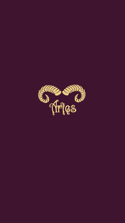 Cute Graphic Aries Aesthetic Wallpaper