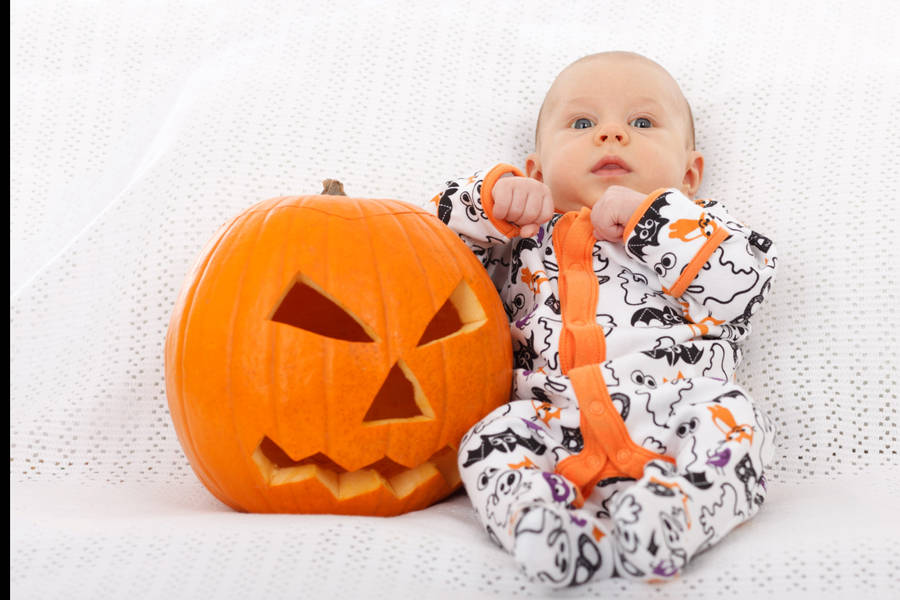 Cute Halloween Baby Onesie Wallpaper