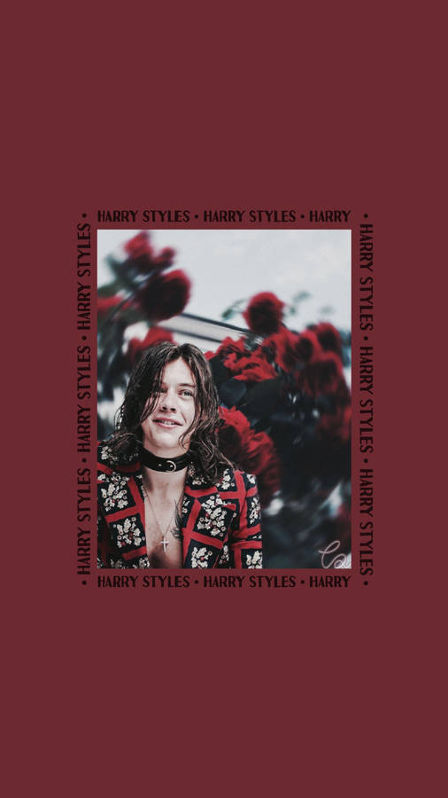 Cute Harry Style Aesthetic Design Wallpaper