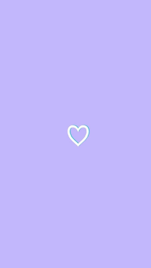 Cute Heart Pastel Purple Tumblr Wallpaper