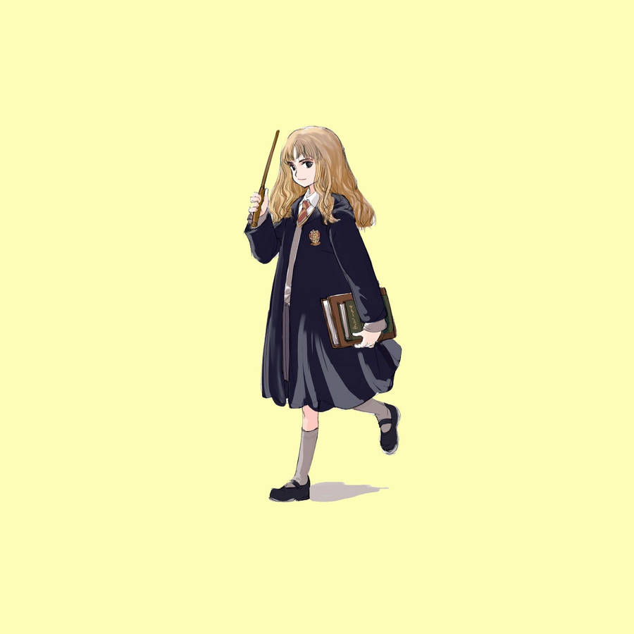 Cute Hermione Granger Art Wallpaper