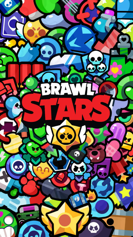 Cute Icons From Brawl Stars Wallpaper