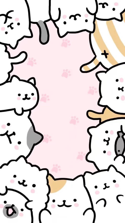 Cute Kawaii Cat Overload Wallpaper