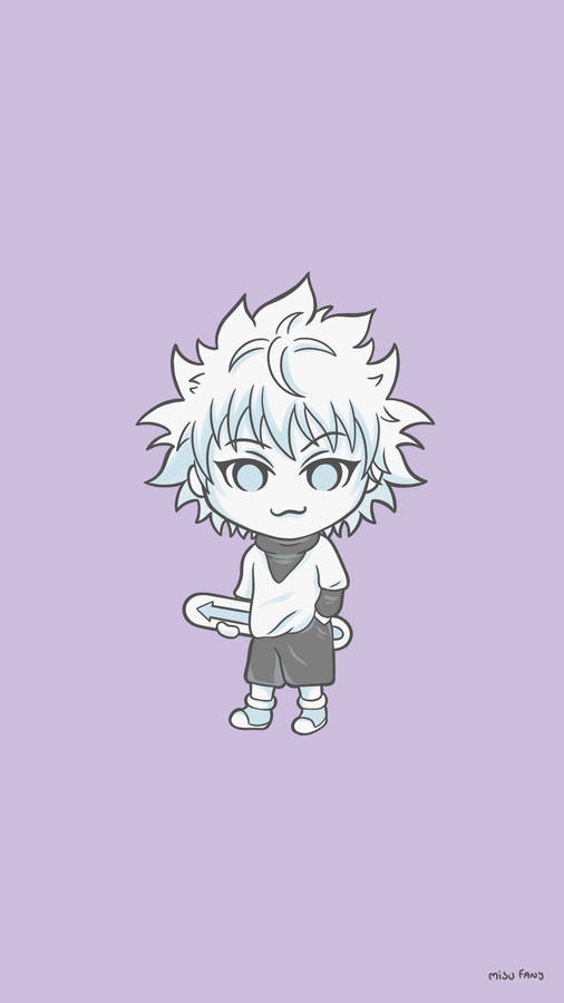 Cute Killua Chibi Art Wallpaper