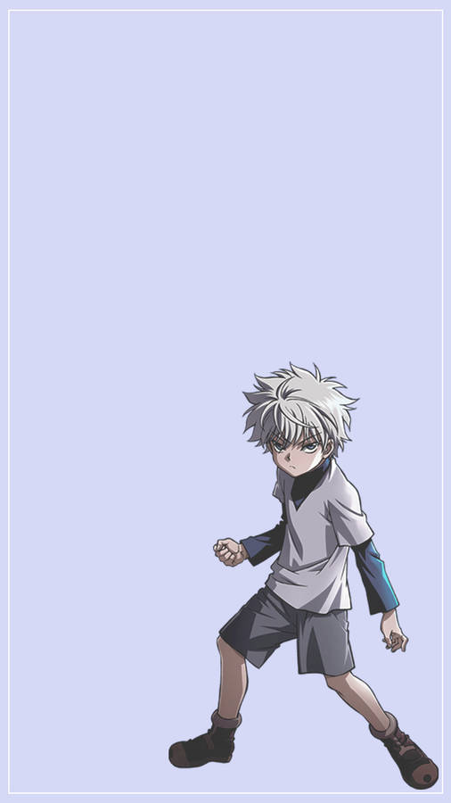 Cute Killua Pastel Purple Wallpaper