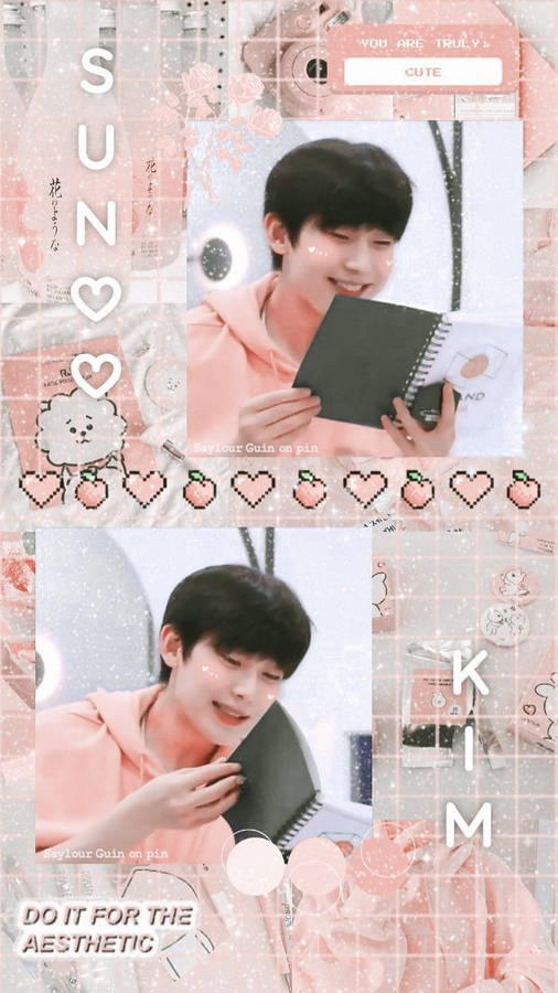 Cute Kim Sunoo Enhypen Aesthetic Wallpaper