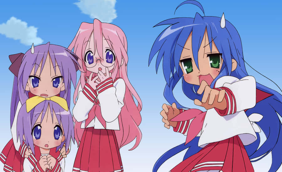 Cute Konata Izumi Lucky Star Animecore Wallpaper