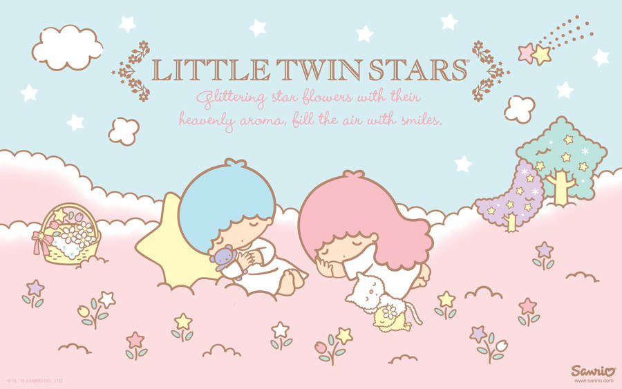 Cute Little Twin Stars Sanrio Wallpaper