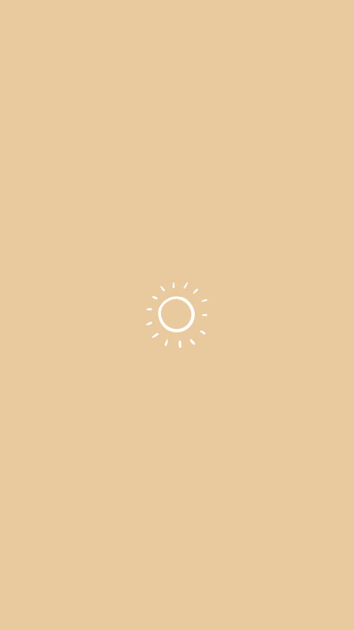 Cute Minimalist Sun Wallpaper