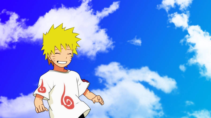 Cute Naruto Sky Background Wallpaper