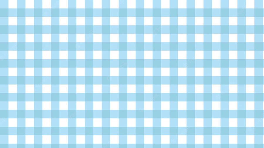 Cute Pastel Blue Aesthetic Checkered Pattern Wallpaper