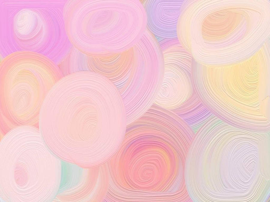 Cute Pastel Circles Wallpaper