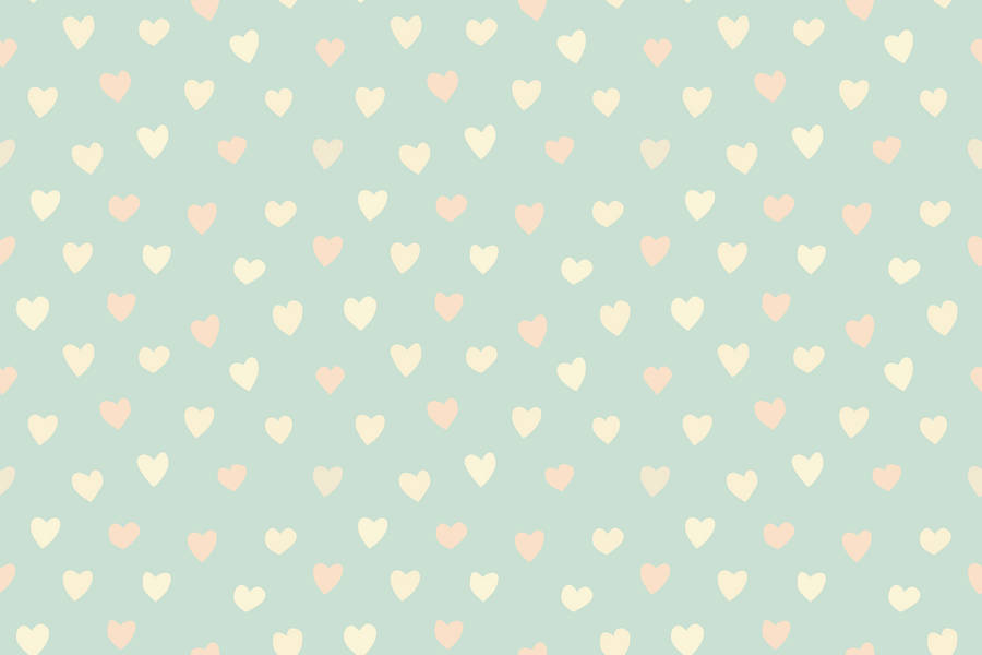 Cute Pastel Hearts Wallpaper