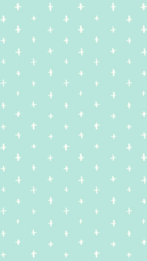 Cute Pastel Mint Green Background Wallpaper