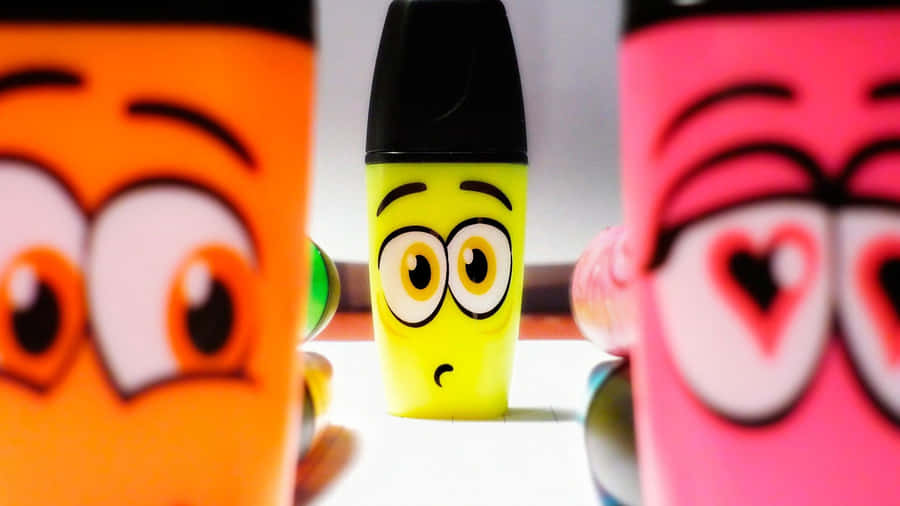 Cute Permanent Marker Face Wallpaper