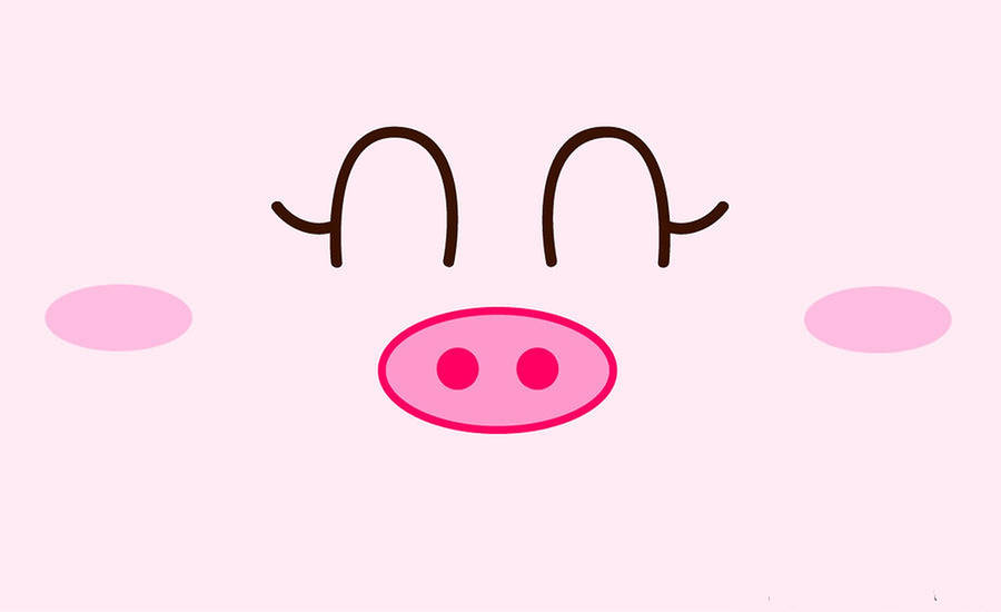 Cute Pig Snout Wallpaper