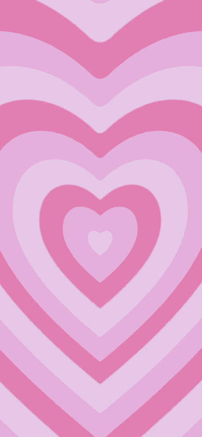 Cute Pink Aesthetic Heart Wallpaper